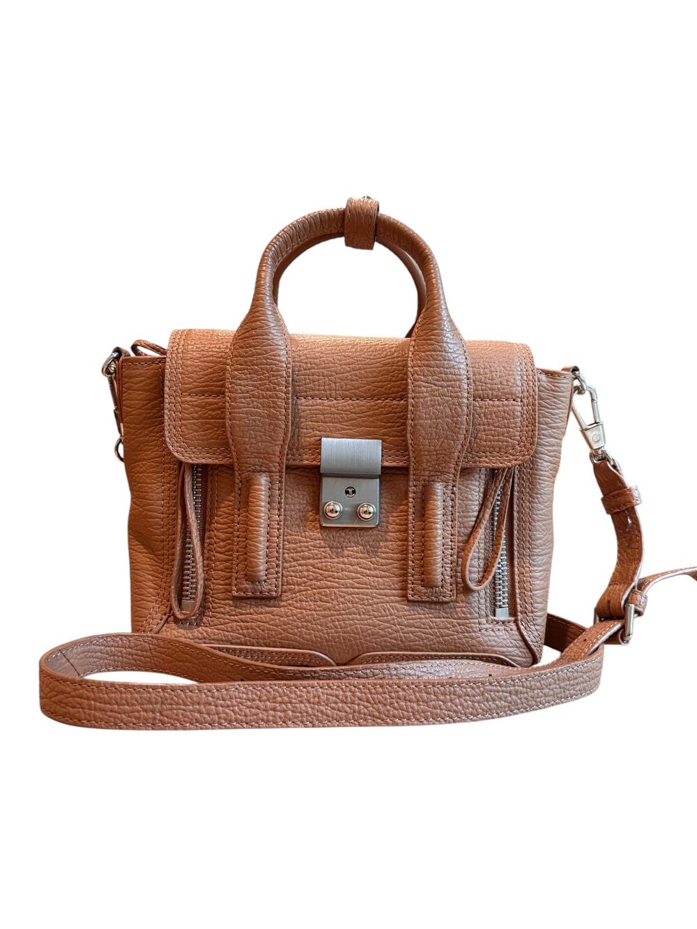 3.1 Phillip Lim Pashli Mini Satchel Tan Pebbled Leather